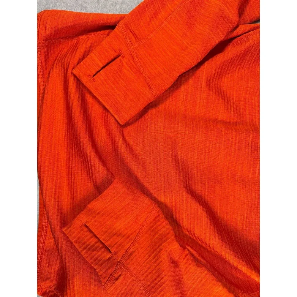 Bergans of Norway Jacket Womens Sz L Hooded Orange Full Zip 100% Recycled SKU160